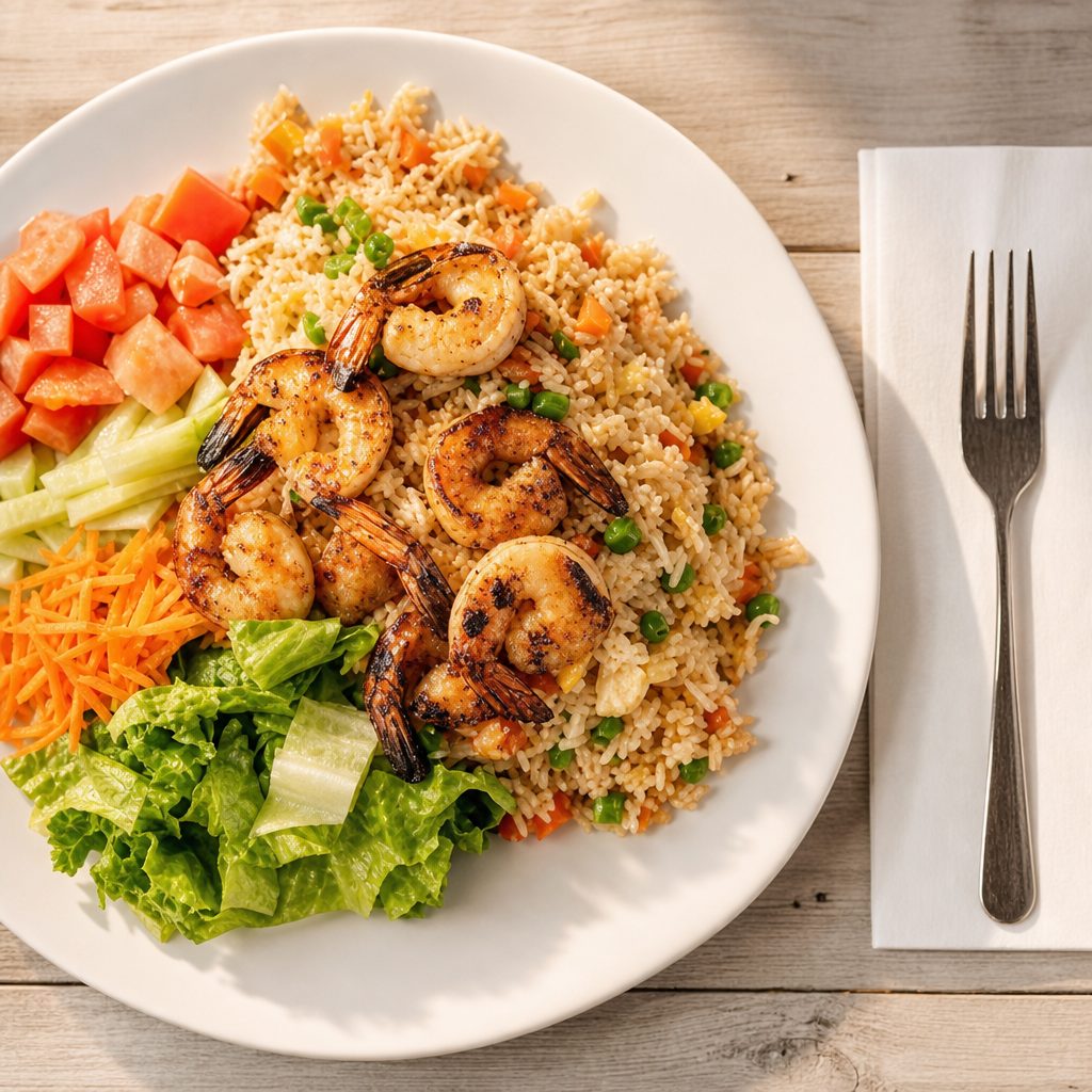 F3. Shrimp Fried Rice.